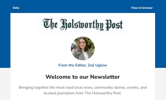Holsworthy Post newsletter sample