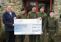 Holsworthy Cadets support Calvert Trust