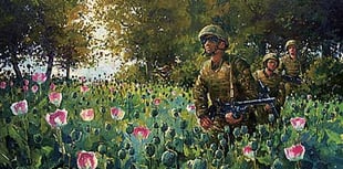 Former Holsworthy man’s war reflections go on display