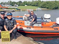 Boatwatch launched at Roadford Lake with Holsworthy police officers