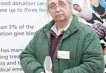 Donor rewarded for long service