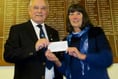 Over £500 raised for charity by Camelford and District Bowling Club
