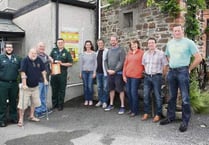 Defibrillator installed outside village pub