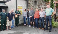 Defibrillator installed outside village pub