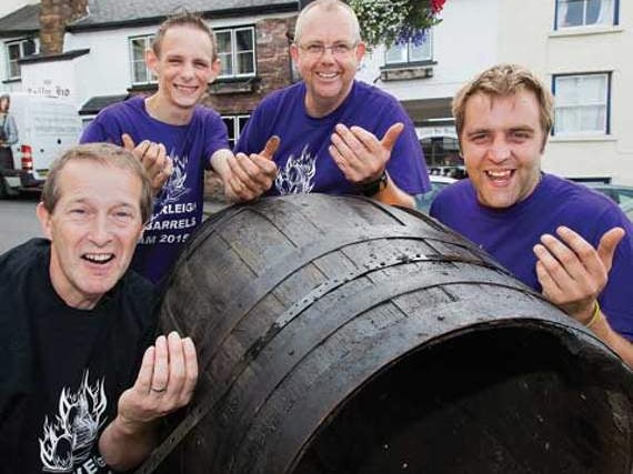Can you beat the veteran tar barrel pullers of Hatherleigh?