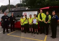 Pupils speak to drivers about their actions during speed awareness day