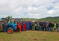 Supporters come from far and wide for tractor run