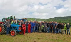 Supporters come from far and wide for tractor run