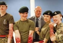 Cadets try out first aid training kits!
