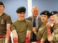 Cadets try out first aid training kits!