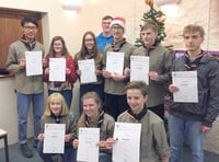 Bronze awards for Holsworthy Explorer Scouts