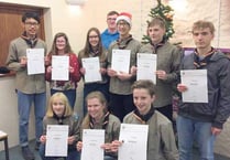 Bronze awards for Holsworthy Explorer Scouts
