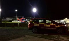 Fire station assists air ambulance