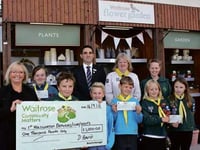 Cheque for £1,000 handed over to Scouts
