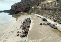 Warning to public as loose rocks pile up