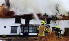 Road remains closed following huge village fire