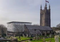 Scaffolding survives storm to allow repairs to go ahead