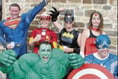 Romantic scenes at this year’s Ruby Run as Superman proposes on the finish line