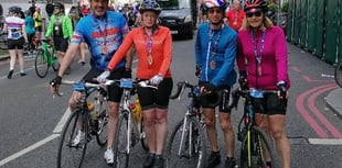 Vin, Kevin Marshall and Emma and Pete James took on London-Essex 100