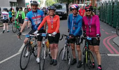Vin, Kevin Marshall and Emma and Pete James took on London-Essex 100