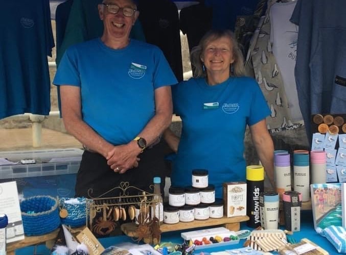 CHRIS and Elain are pictured running the Pool’s pop up shop