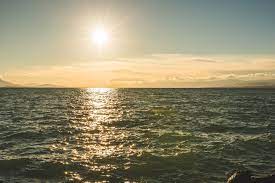 Sunshine over sea