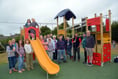 Village celebrate arrival of new play equipment