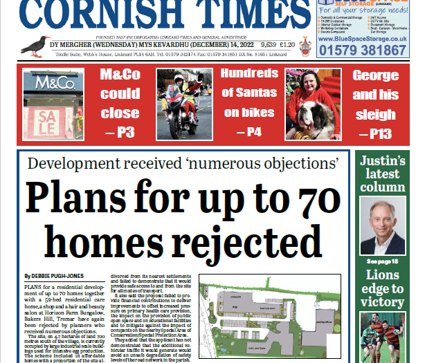 In this week's Cornish Times!