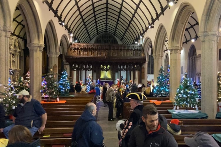 The Christmas Tree Festival returned to St Mary's Church, Launceston, for 2022