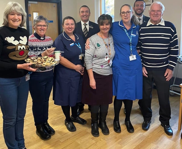Carols enjoyed by staff and patients at Stratton Hospital