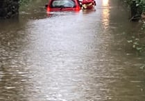 Driver rescued from flood water between Holsworthy and Hatherleigh 