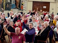 Senior citizens celebrate the New Year at Lions’ party