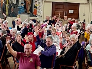 Senior citizens celebrate the New Year at Lions’ party