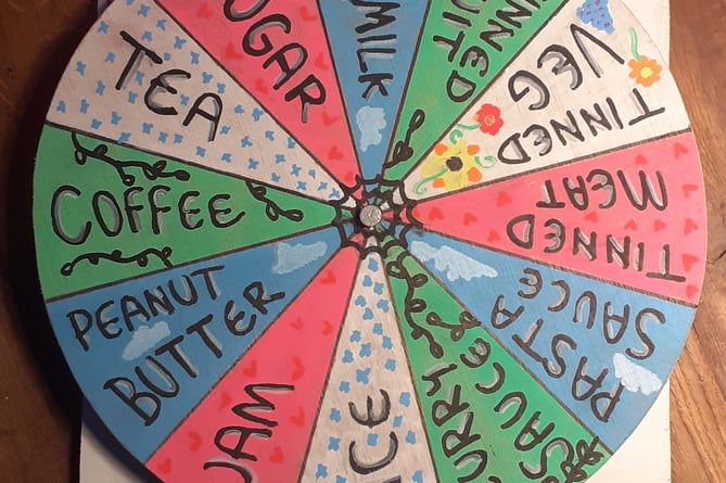 BLEND's Wheel of misfortune which they will be asking shoppers to spin to help a good cause