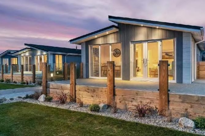 An example of the type of holiday lodges planned by Mother Ivey\'s Bay Holiday Park which has been granted outline planning permission for up to 51 lodges