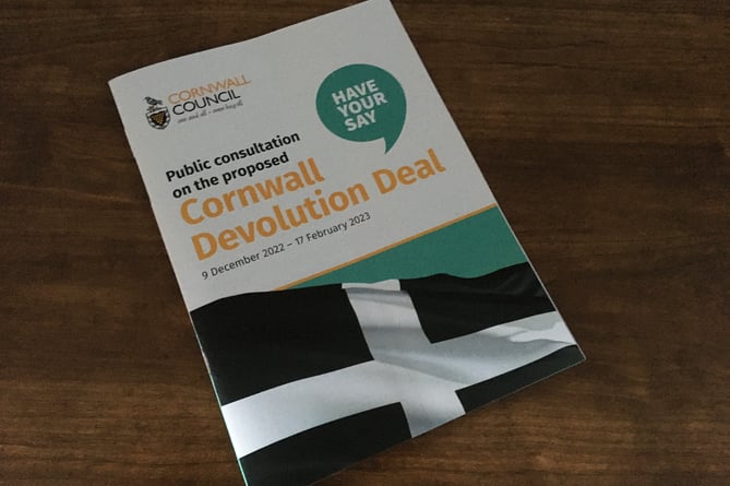 A public consultation has been held about the Cornwall Devolution Deal