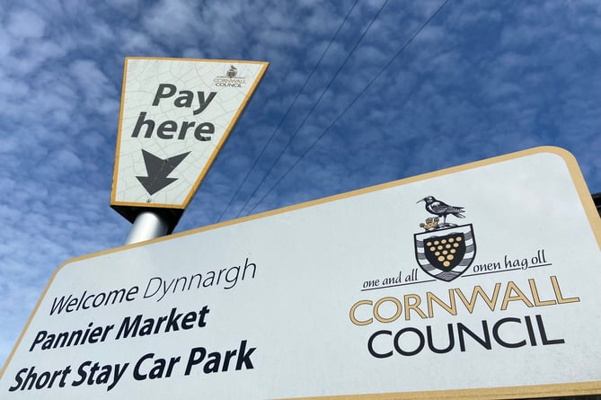 Cornwall Council Car Park in Launceston