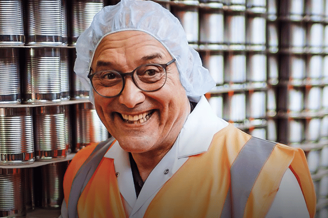 Greg Wallace on inside the factory in Lifton