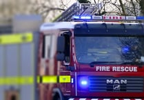 Launceston and Holsworthy fire crews tackle caravan fire