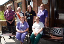 Holsworthy hospital garden seat revived