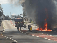 A38 disruption at Tideford after car catches fire 