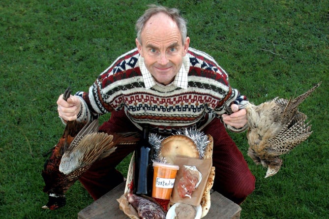 FILE PHOTO-Arthur Boyt with his 'Roadkill Christmas Hamper, 2005..See SWNS story SWPLmeat.A roadkill connoisseur famed for eating whale for his Christmas lunch is ditching the unusual habit in favour of a traditional turkey this year.Arthur Boyt, 80, had been dining on run-over animals for years - including rabbits, badgers and even RATS.His biggest 'catch' came in 2016 when a massive sperm whale washed up on a nearby beach and Arthur stuffed his freezer with enough to last years.Although he still has some whale in stock, Arthur, from Davidstow, Cornwall, will be going to his brother-in-law's for the festive day for a traditional turkey lunch.
