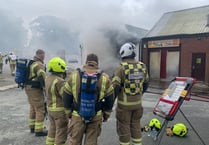 West Devon and East Cornwall fire crews battle factory fire