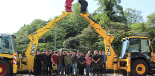 Students get a peak behind the curtain at JCB headquarters