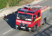 Fire crews battle as 40 tonnes of straw burns in Holsworthy farm fire