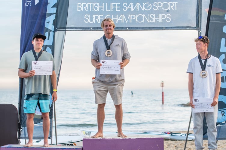 Jamie Peterson, member of Bude Surf Lifesaving Club, who recently took gold