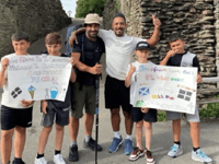 Charity walker receives warm welcome in Launceston 