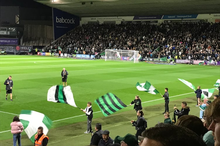 Home Park last night