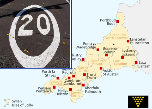 Cornwall's 20mph Rollout