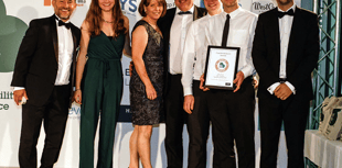 Vineyard gleaming gold after food and drink award